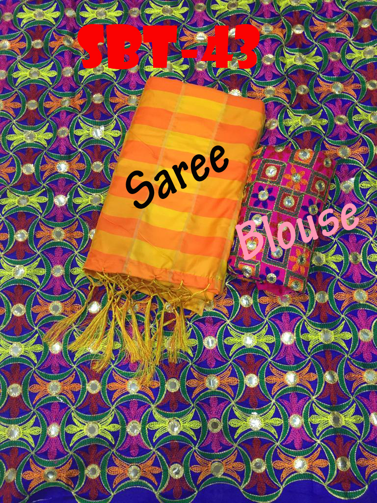 New Mirror Silk Saree - Cotton Silk, 5.5 Mtr Length, Multi Color | Embroidered Pattern, Patola Style, All-season Wear