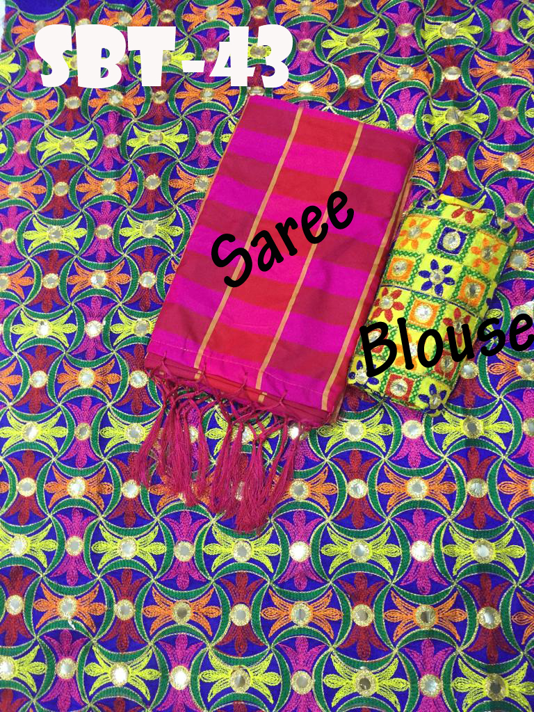 New Mirror Silk Saree - Cotton Silk, 5.5 Mtr Length, Multi Color | Embroidered Pattern, Patola Style, All-season Wear