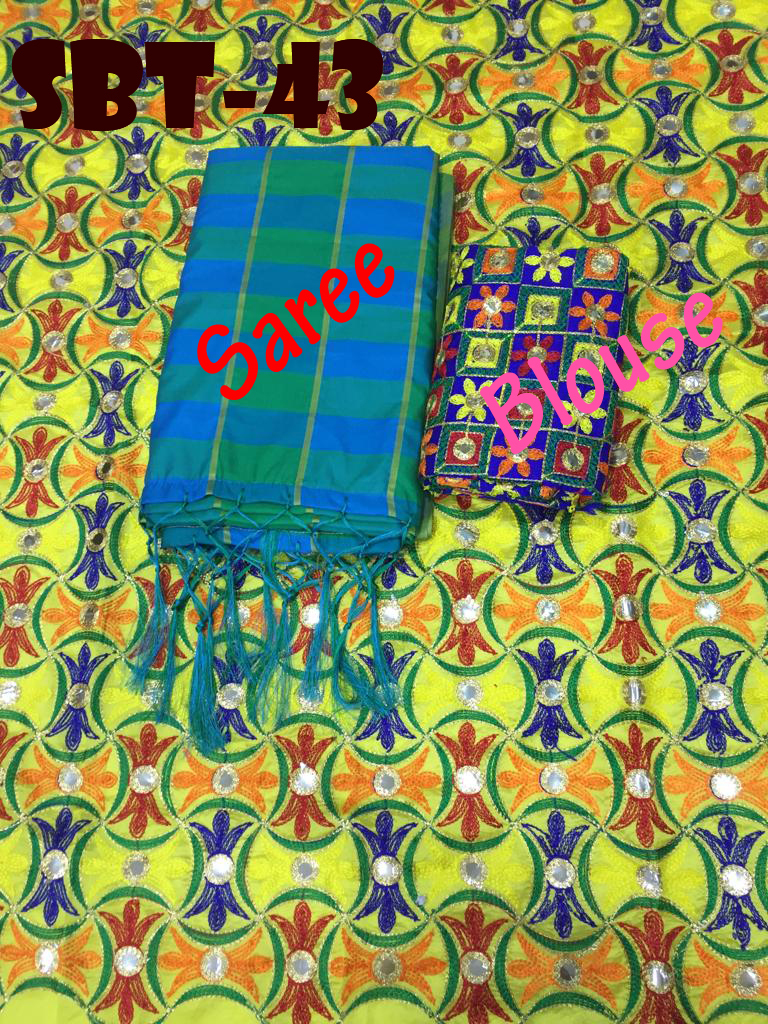 New Mirror Silk Saree - Cotton Silk, 5.5 Mtr Length, Multi Color | Embroidered Pattern, Patola Style, All-season Wear