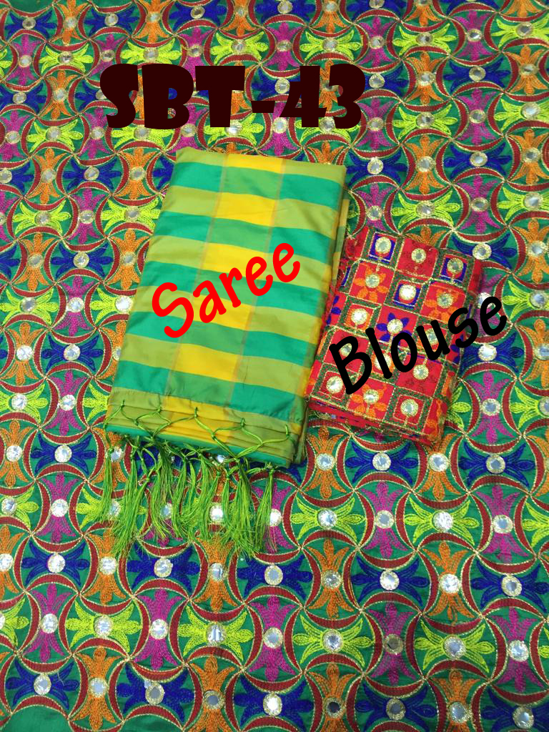 New Mirror Silk Saree - Cotton Silk, 5.5 Mtr Length, Multi Color | Embroidered Pattern, Patola Style, All-season Wear