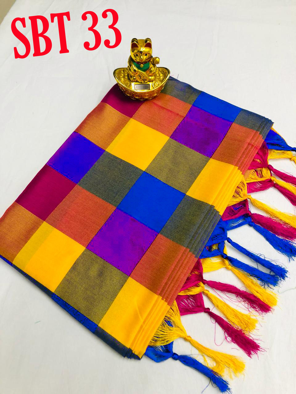 New Munre Silk Saree - Cotton Silk, Length 5.5 Mtr, Blouse Length 0.8 Mtr | Multi Color, Printed Pattern, Bandhani Style For All Seasons