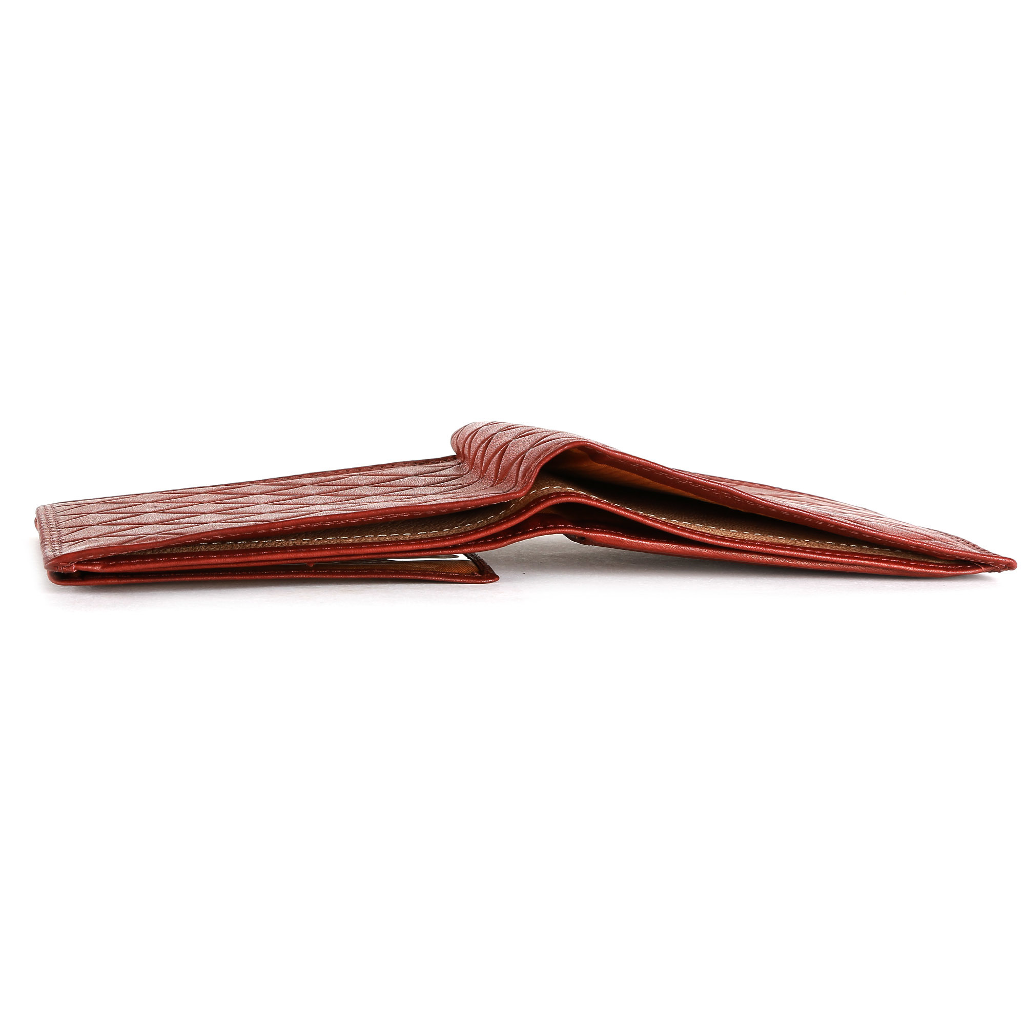 Brown Leather Wallet - 11.5 X 15 X 9 Cm | Bi-fold Design, 2 Currency Pockets, 8 Credit Card Slots, Coin Pocket, Genuine Leather