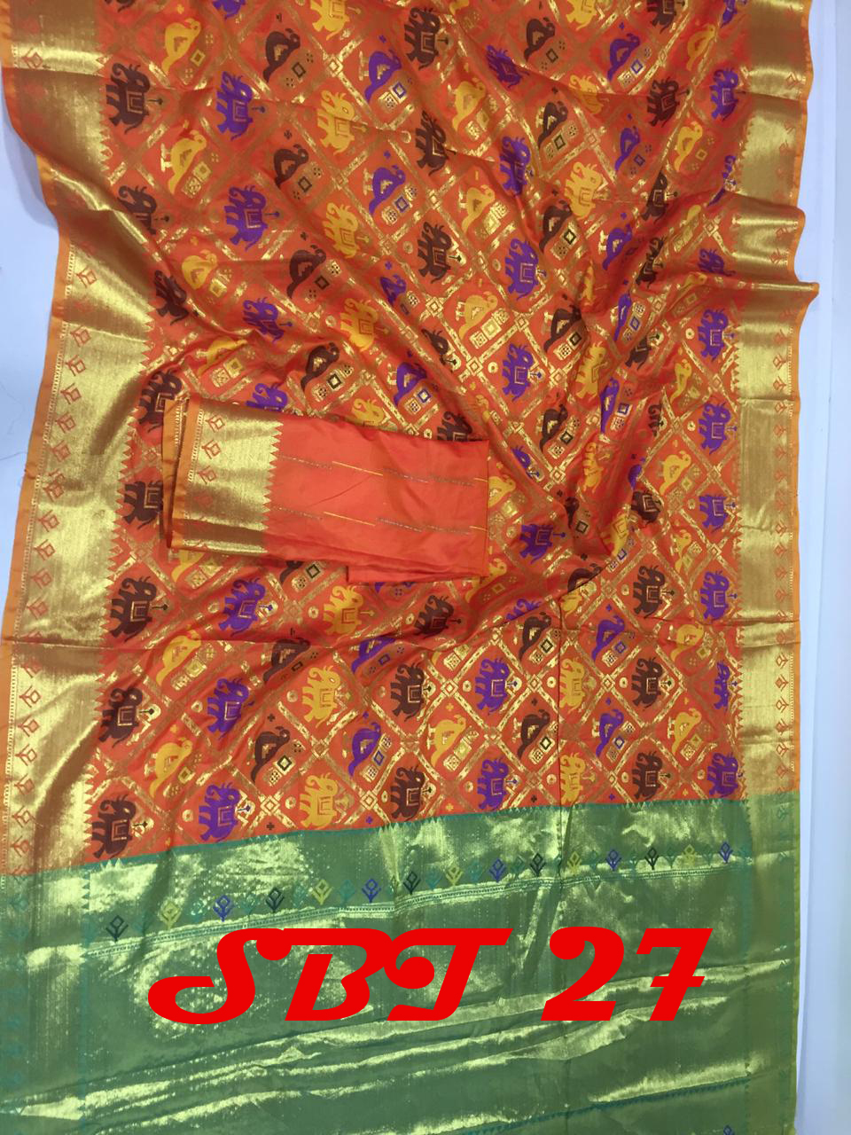 New Weaving Silk Saree - 5.5 Mtr Length, Multi Color With Bandhani Printed Design | Cotton Silk Fabric, Suitable For All Seasons