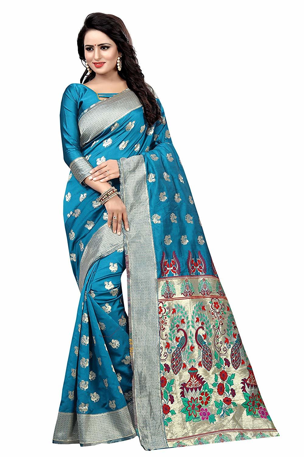 Multi Color New Weanan Silk Saree