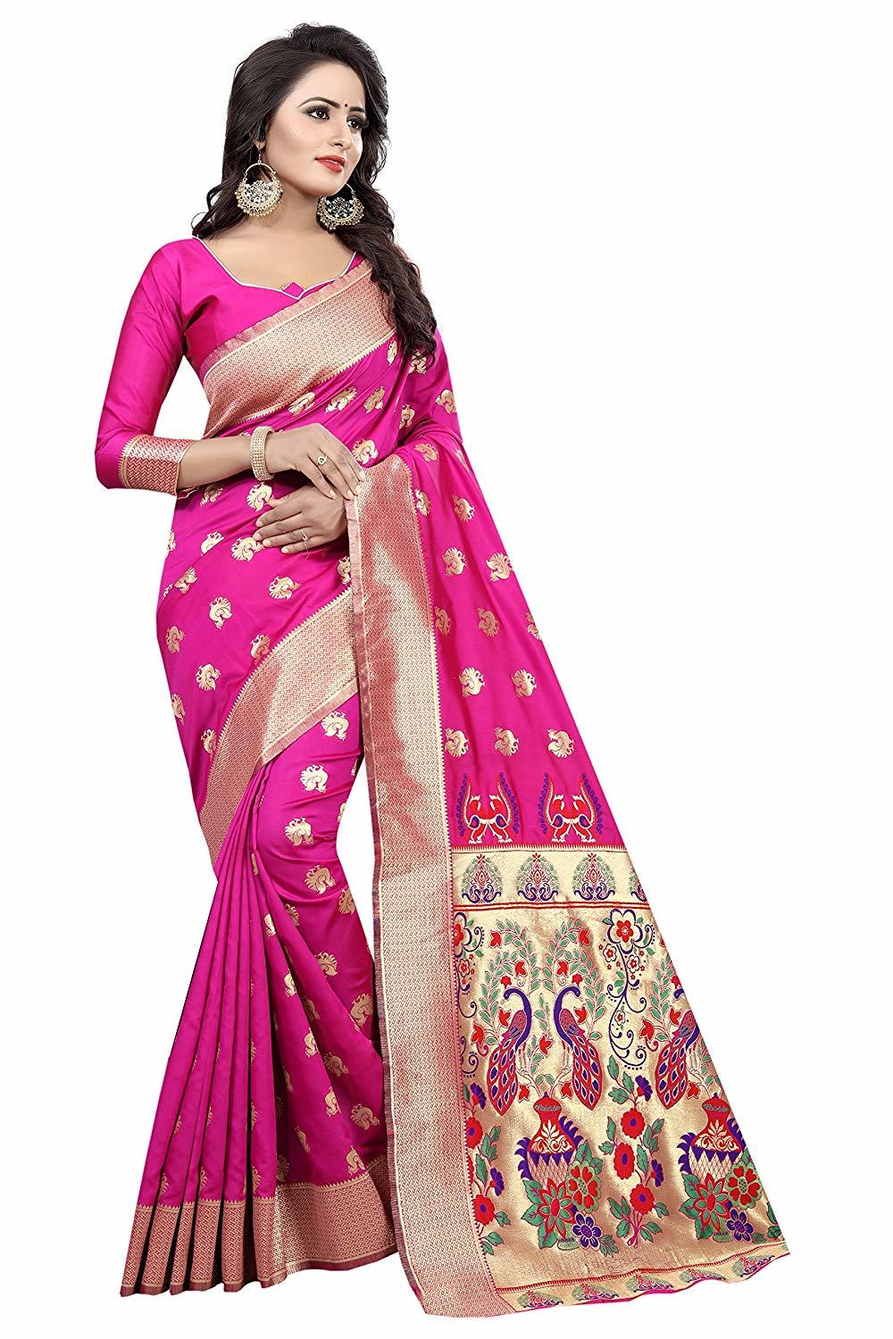 Multi Color New Weanan Silk Saree