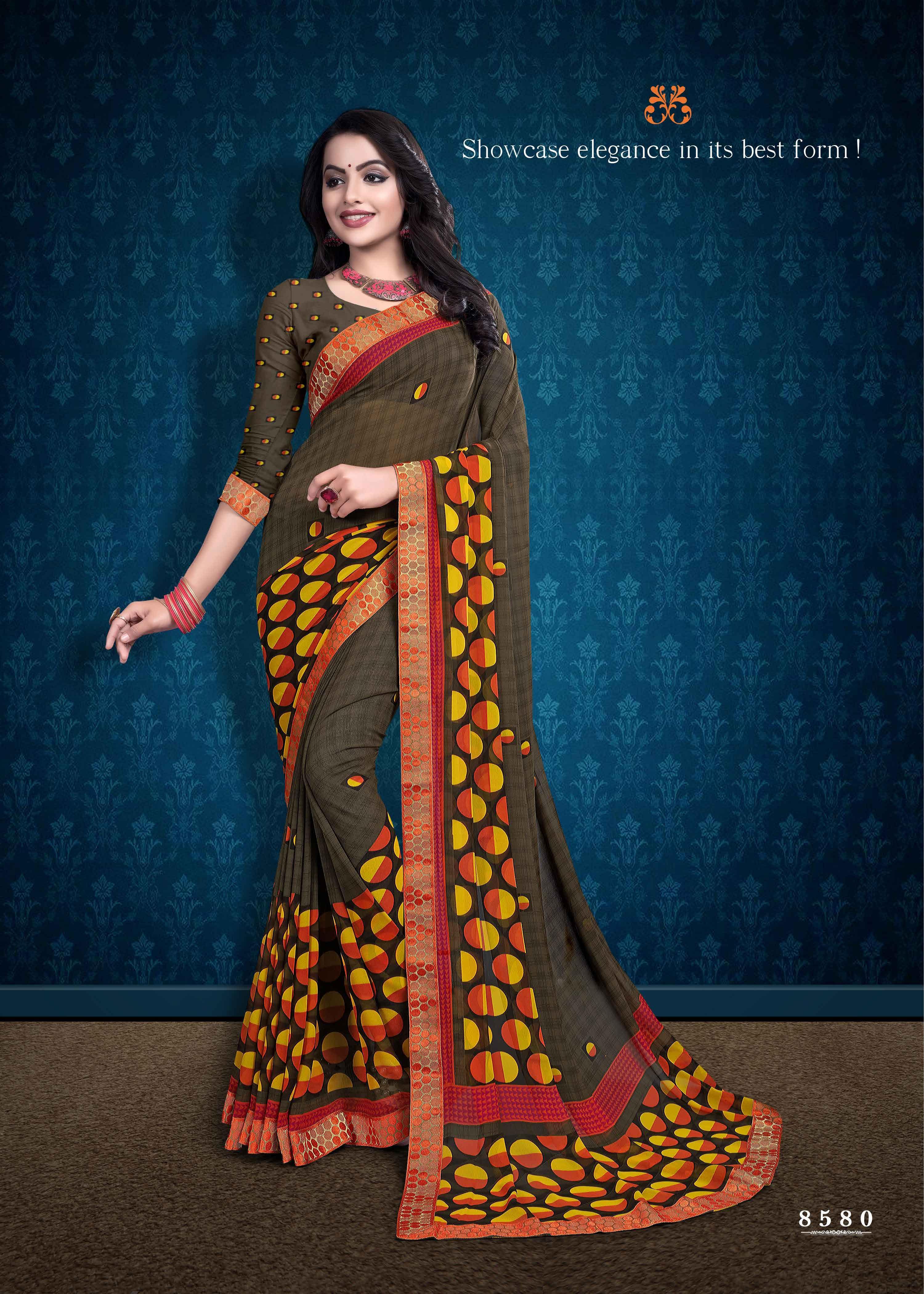 Available In 10 Colors Party Wear Saree
