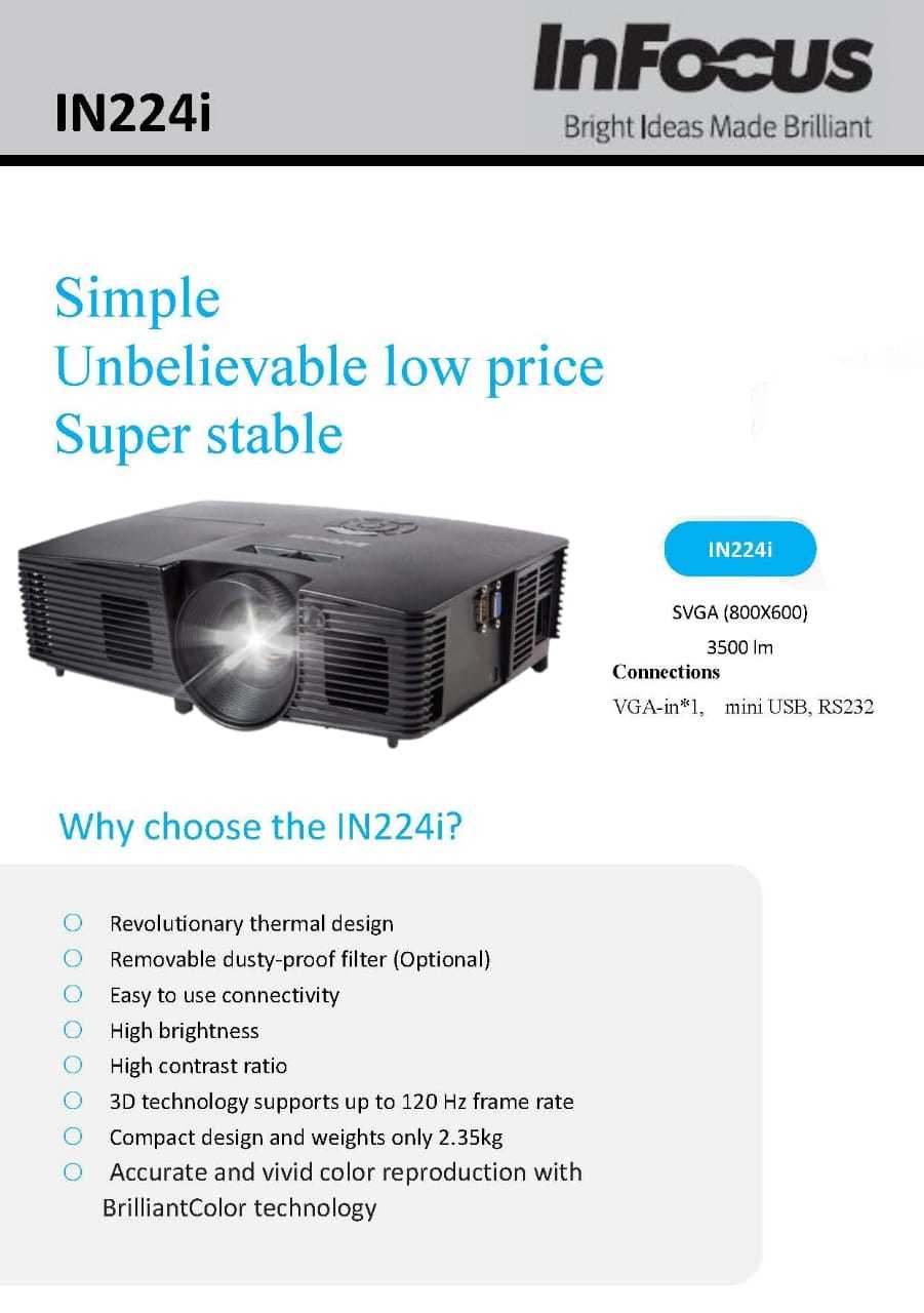 Dlp Projectors - Brightness: 3500 Lumens