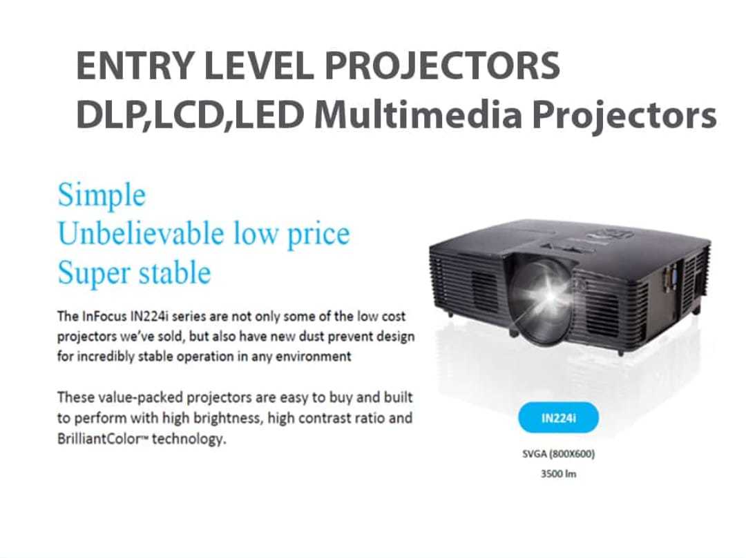 Dlp Projectors - Brightness: 3500 Lumens