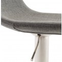 Grey Firm Padded Bar Stool No Assembly Required