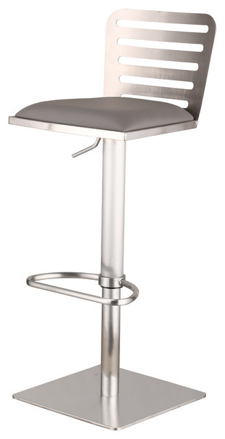 Otto Internaational Bar Stools Brushed Aluminum Bar Stools