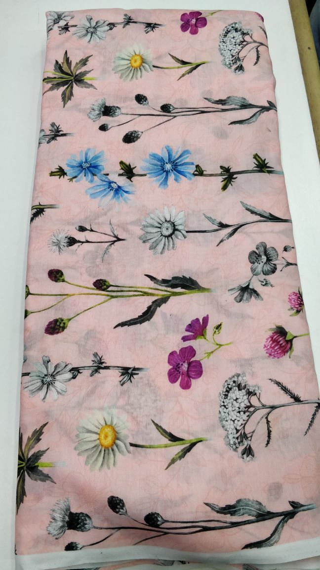 Digital Printed Muslin Fabric