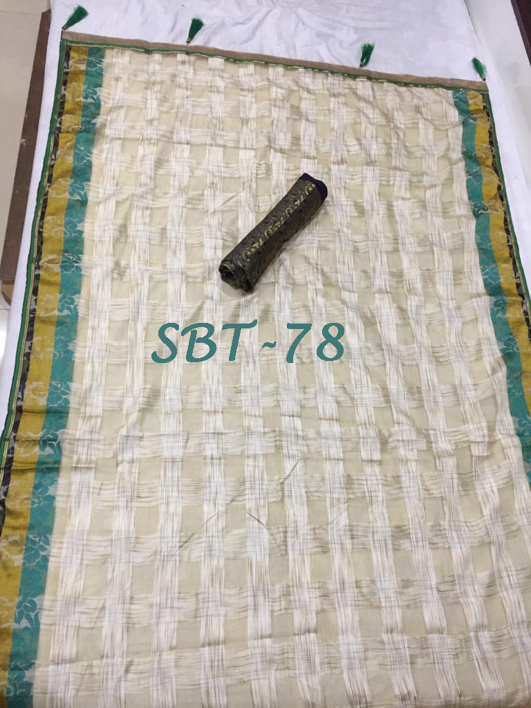 New Jacquard Organza Silk Saree - Multi Color 5.5 Mtr Length With 0.8 Mtr Blouse Cotton Silk Bandhani Style Printed Pattern For All Seasons