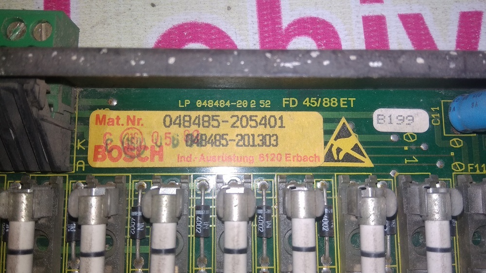 Bosch Cnc System Pcb Card