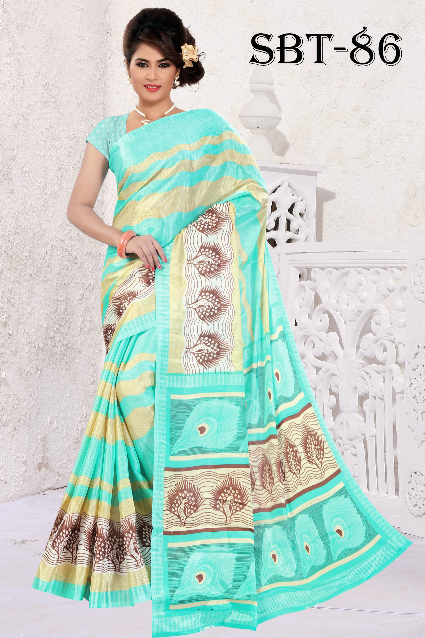 New Soft Silk Saree - 5.5 Mtr Length, 0.8 Mtr Blouse | Multi Color, Cotton Silk Fabric, Printed Pattern For Elegant Wear