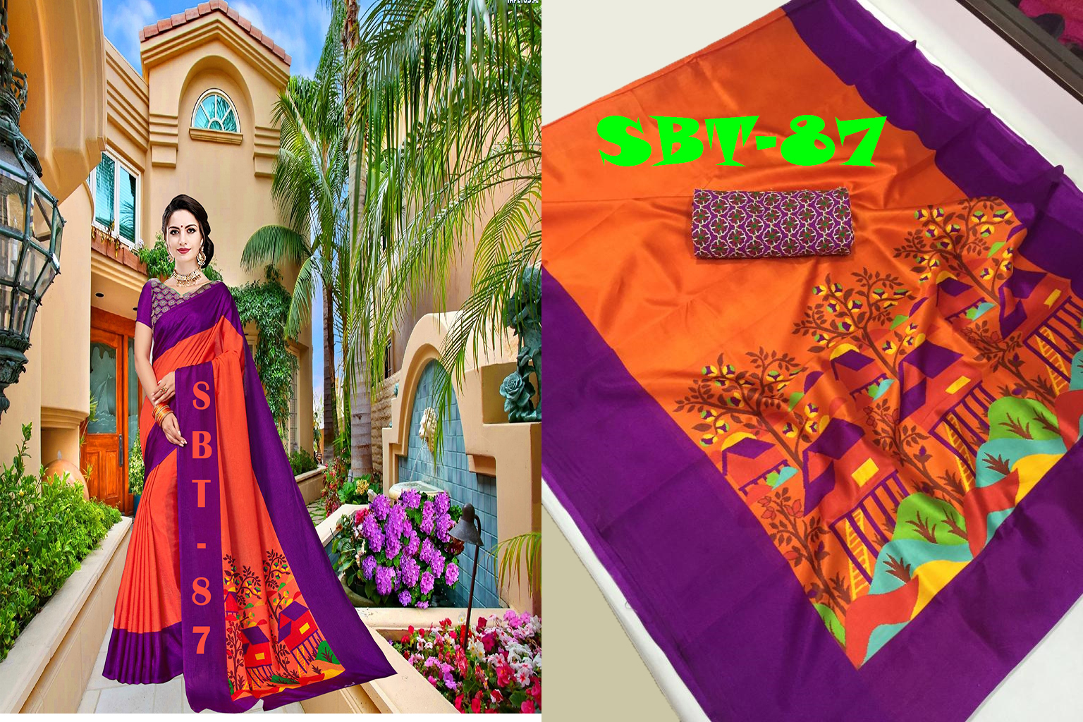 New Silk Saree - Cotton Silk, 5.5 Mtr Length, Multi Color, Printed Pattern | Versatile For Rainy, Spring, Summer, And Winter Seasons
