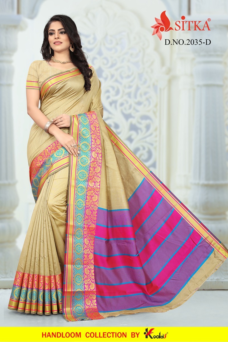 Available In 7 Colors Handloom Cotton Saree