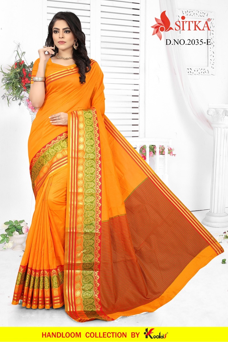 Available In 7 Colors Handloom Cotton Saree