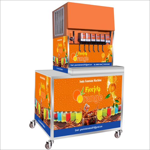 8 फ्लेवर सोडा मशीन इनबिल्ट वॉटर टैंक
