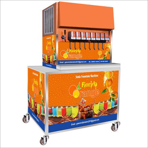 10 फ्लेवर सोडा मशीन इनबिल्ट वाटर टैंक