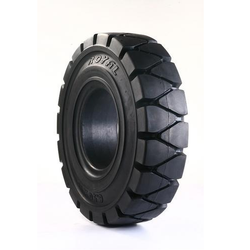 Resilient Tyres - Diameter Over 28 Inch, Width 235-255mm | Black Solid Design, Virtually Maintenance-Free, Enhanced Reliability for Forklifts