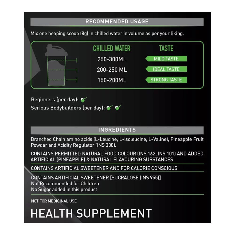 Muscleblaze Bcaa 6000, 0.88 Lb(400g) Pineapple