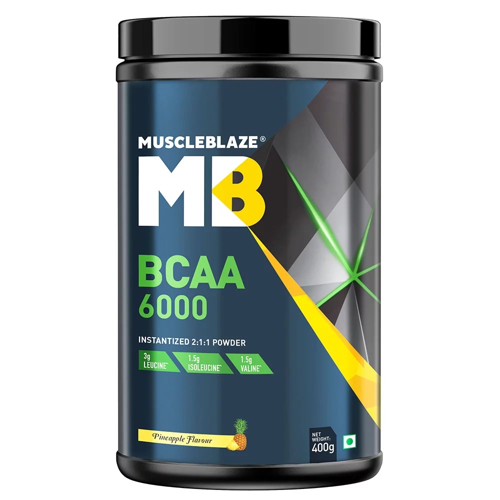 Muscleblaze Bcaa 6000, 0.88 Lb(400g) Pineapple