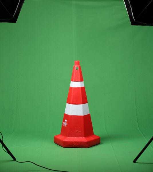 Red Pvc Cone - 4 Kg Weight , Ideal For Parking Applications