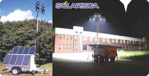 Portable Solar Tower Flood Light