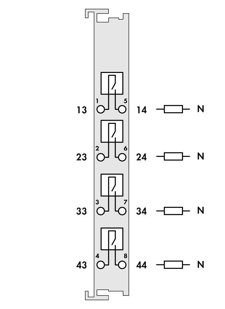 4 Channel Digital Output Wago 750-515