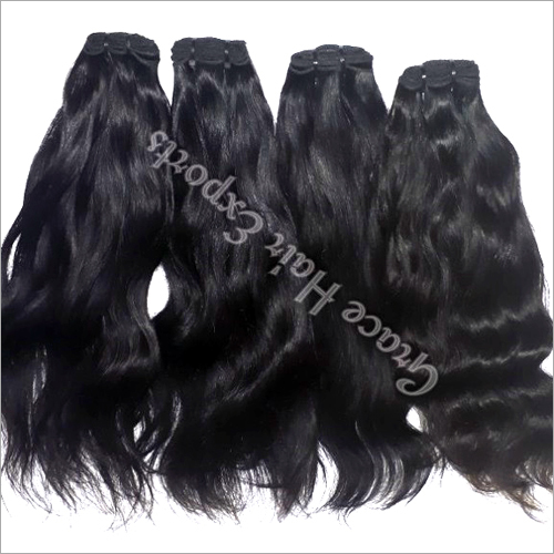 Natural Black & Brown Kinky Straight Hair Extension