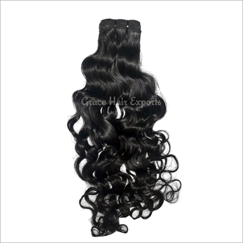 Black Silky Curly Hair Extension