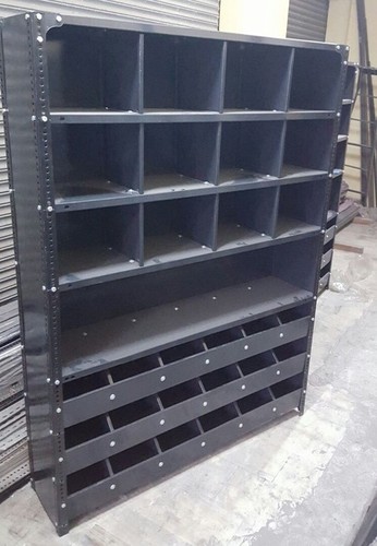 Slotted Pigeon Hole Racks - Color: Grey