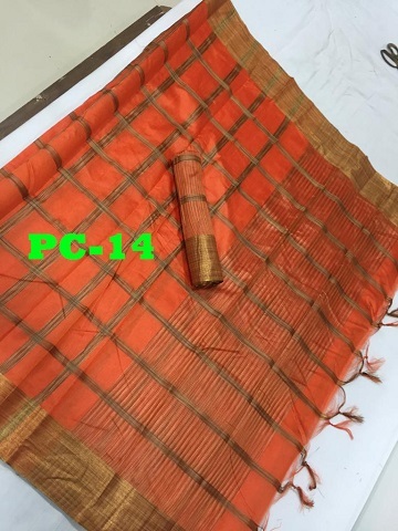 New Soft Cotton Saree - 5.5 Mtr Length, 0.8 Mtr Blouse | Multi Color, Cotton Silk Material, Printed Pattern For All Seasons