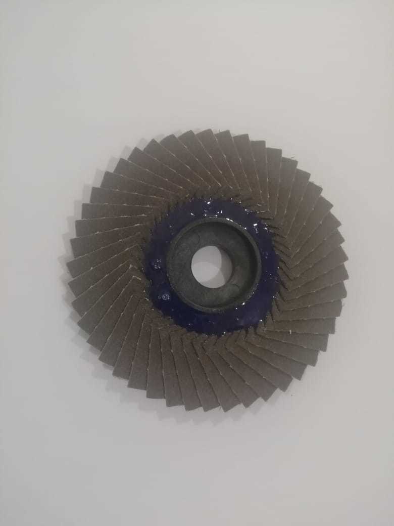 Flower Flap Disc - Calcined Abrasive Material, Round Shape | Durable Design For Enhanced Grinding And Finishing Applications