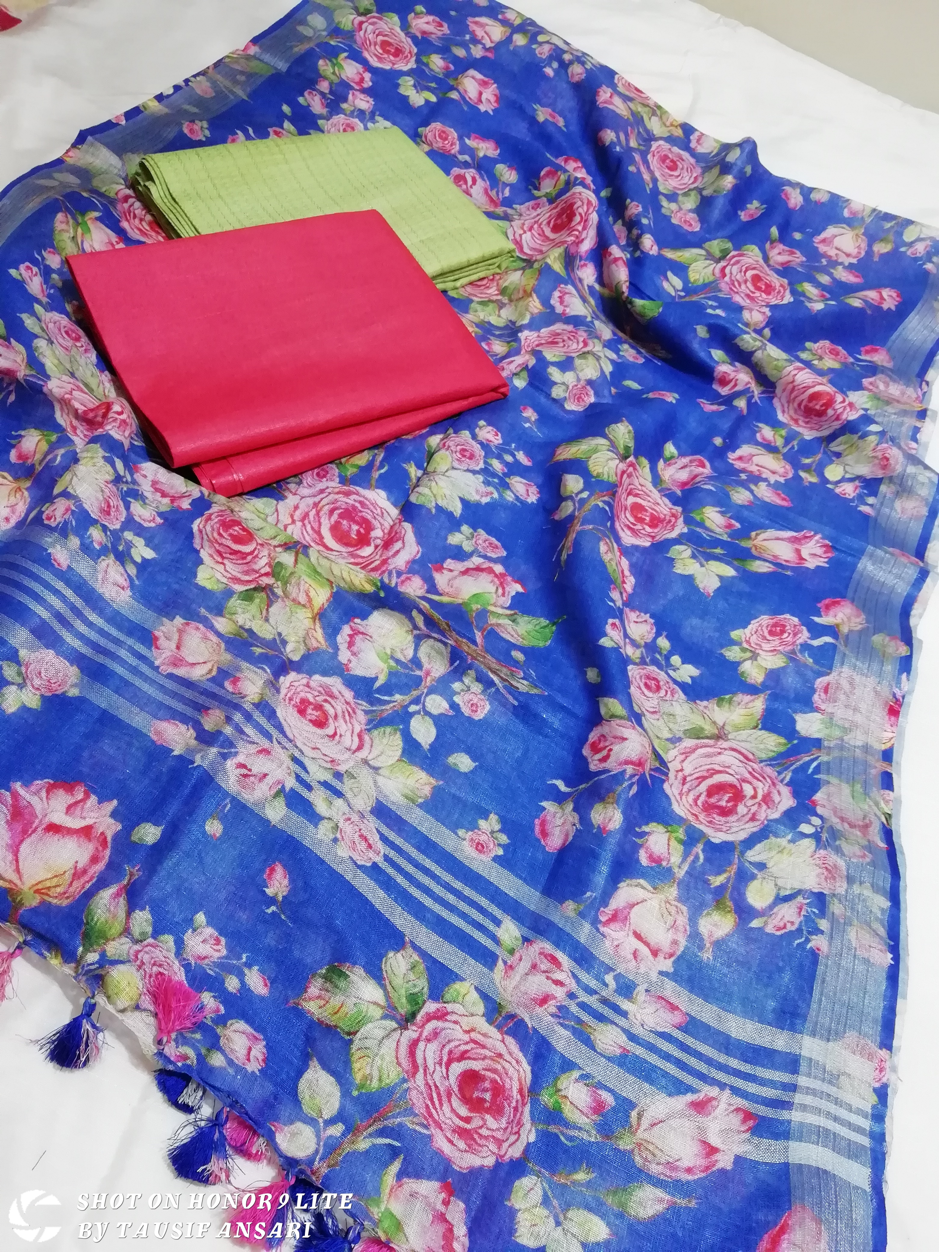 Khadi Linen Suit Set - Digital Print Dupatta Classic Design | Beautiful Linen Fabric And Elegant Style