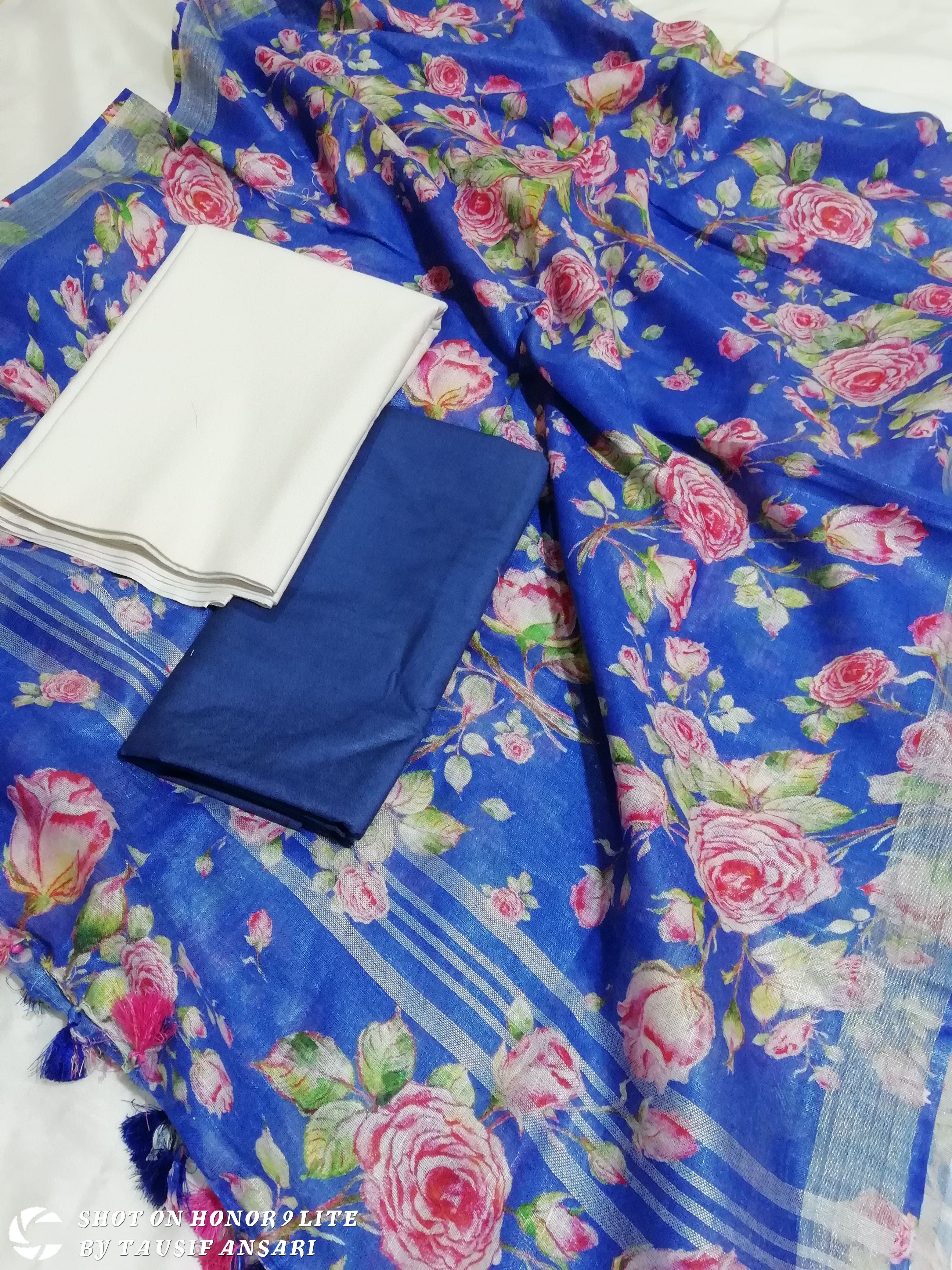 Khadi Linen Suit Set - Digital Print Dupatta Classic Design | Beautiful Linen Fabric And Elegant Style