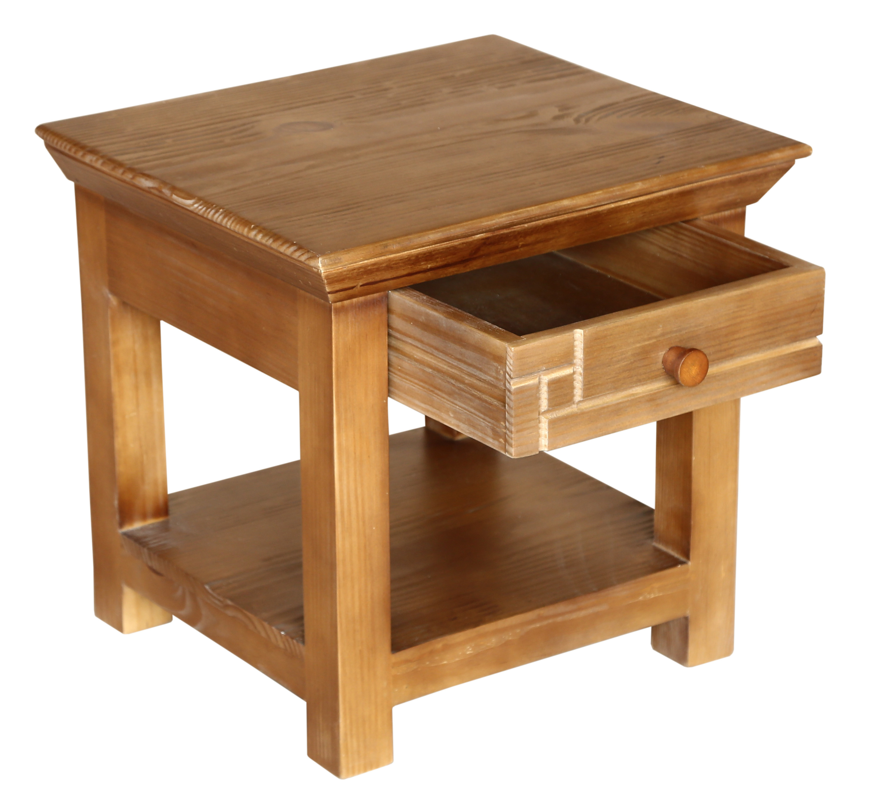 Handmade Soho Bedside Table With One Drawer