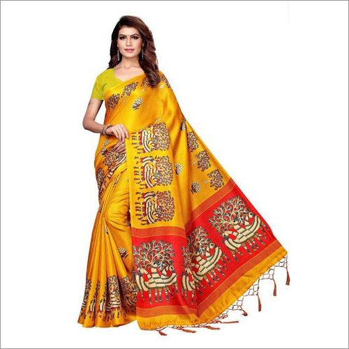 Multi Color Designer Kalamkari Saree