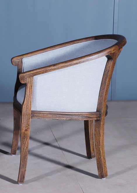 Handmade Accent Lobby Chair With Round Table