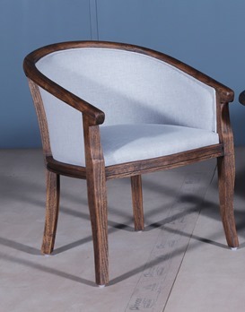 Handmade Accent Lobby Chair With Round Table