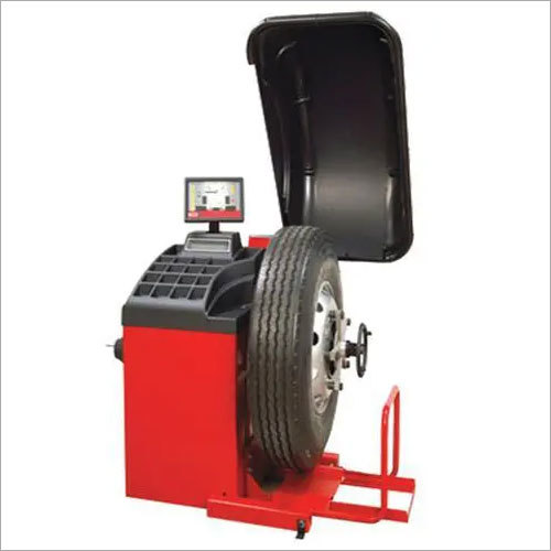 Truck Wheel Balancer - Electric Power, Standard Size | Fully Automatic, Integrally Mounted Pneumatic Lift, ALU-S Function, Self Diagnosis & Calibration