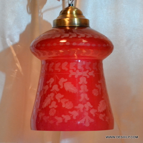 Handmade Red Glass Decor Wall Hanging