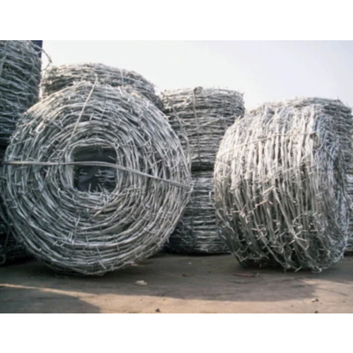 Chain Link Fencing Barbed Wire - Color: Silver