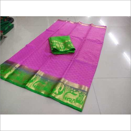 Multicolor Hathi Hiran Kanjivaram Desing Sarees