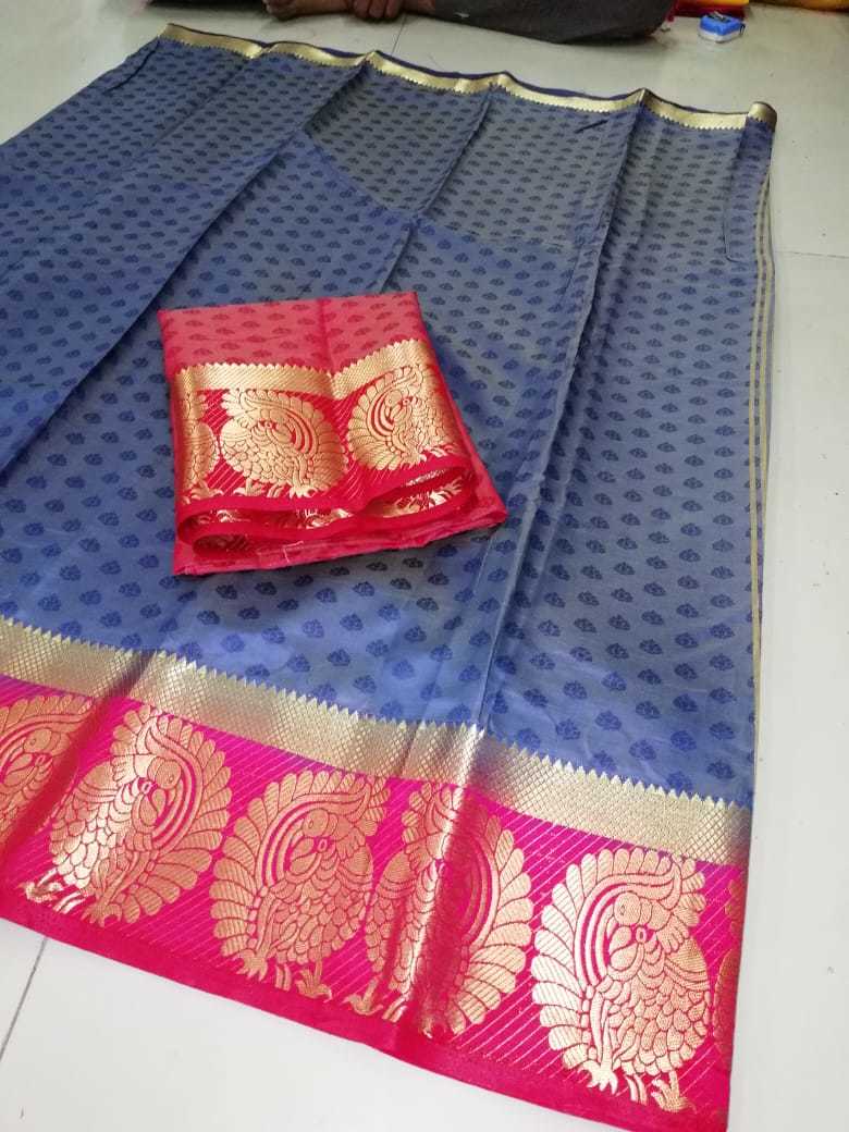 Multicolor Kanjivaram Fancy Saree