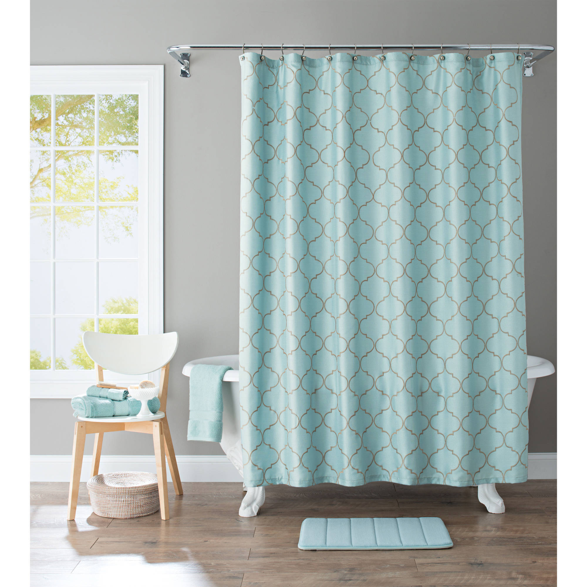 Shower Curtains - 72x72 Inches, Blue | Attractive, Durable, Easy Care, Long-lasting, Waterproof, Ideal For Hotel And Resort Bathrooms