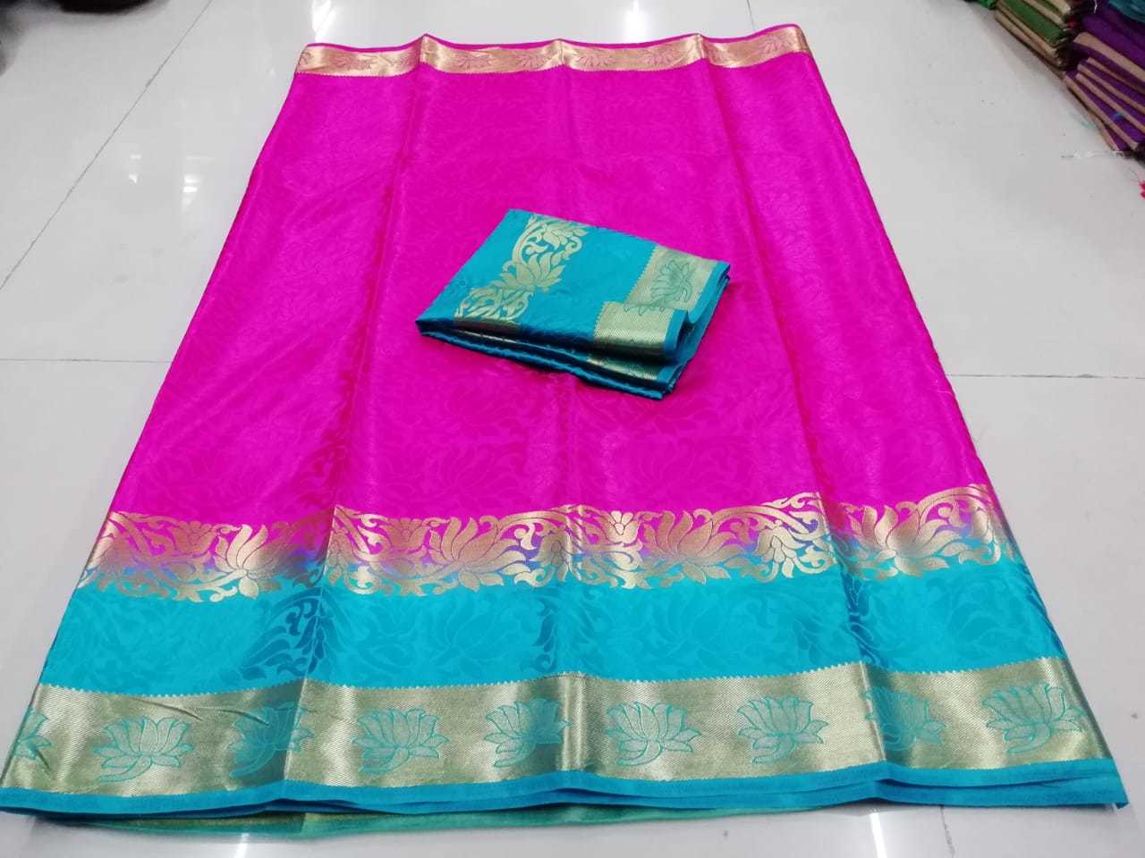 Multicolor Butta Kanjivaram Saree For Women's