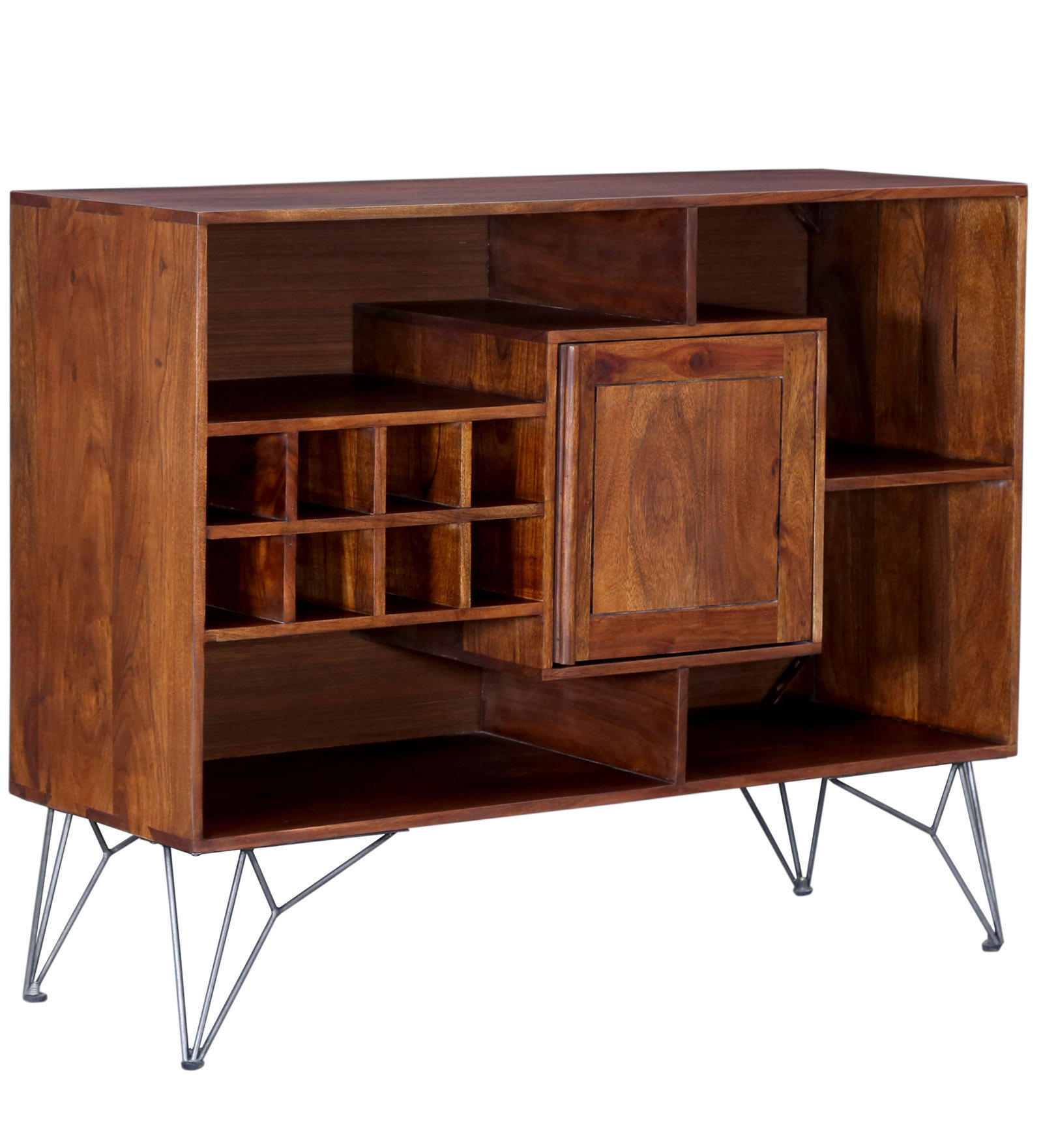Premium Acacia Bar Cabinet Wide