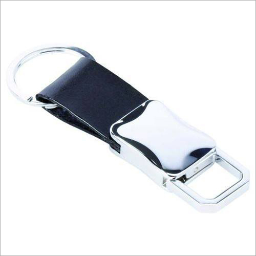 Leather Key Rings - Leather Material, Various Designs and Sizes, Black and Silver Color | Elegant Indian Style with Metal Plating