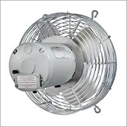 Silver Industrial White Fan